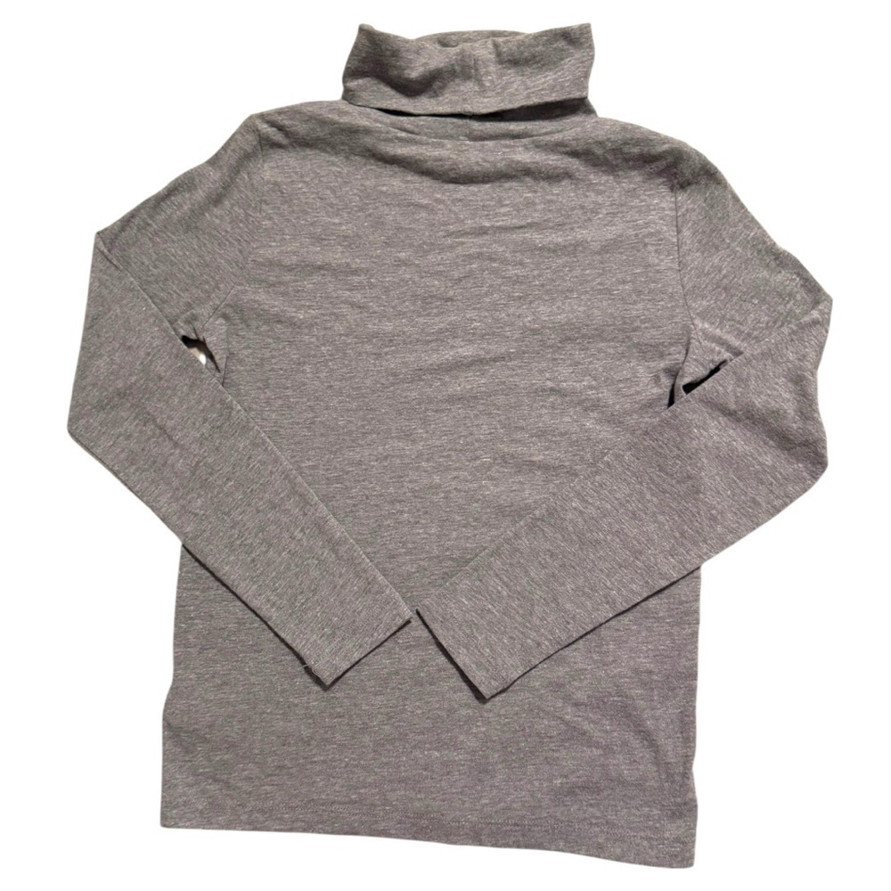 Crewcuts by J.Crew Kids Gray Long Sleeve Turtleneck Top Size 8 - Picture 2 of 5